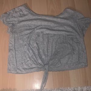 Grey cropped top